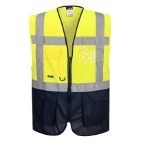 Chaleco de Trabajo Alta Visibilidad Multibolsillos Varsovia Executive Portwest C476