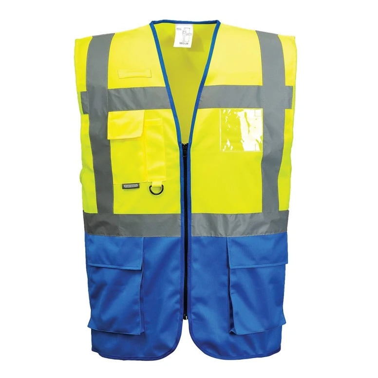 Chaleco de Trabajo Alta Visibilidad Multibolsillos Varsovia Executive Portwest C476