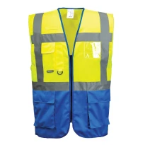 Chaleco de Trabajo Alta Visibilidad Multibolsillos Varsovia Executive Portwest C476