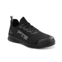 Zapatos de seguridad FTG Black Low S3 SRC ESD transpirables y ligeros antideslizantes