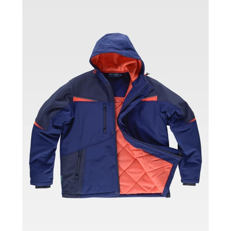 Chaqueta de Trabajo Acolchada Stretch Workteam Workshell WF2758
