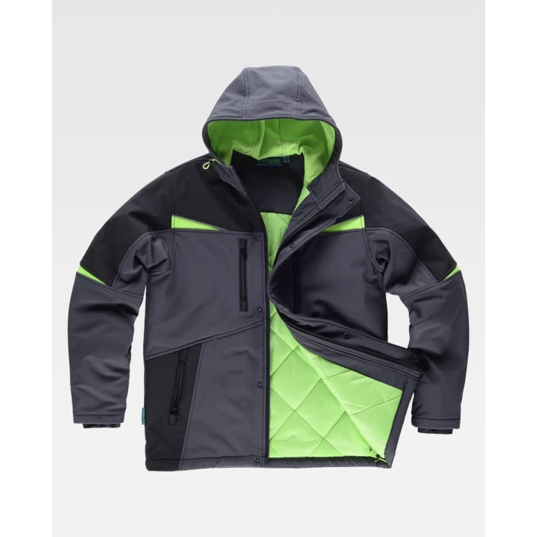 Chaqueta de Trabajo Acolchada Stretch Workteam Workshell WF2758