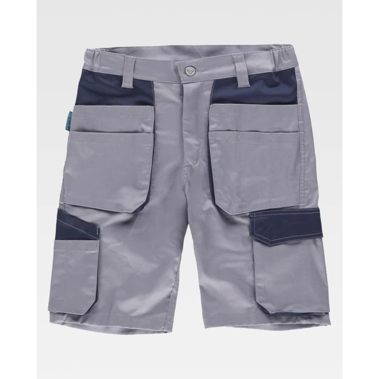 Bermuda de Trabajo Workteam Stretch Multibolsillos WF2617