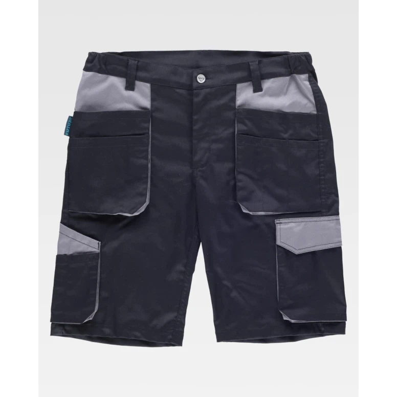 Bermuda de Trabajo Workteam Stretch Multibolsillos WF2617