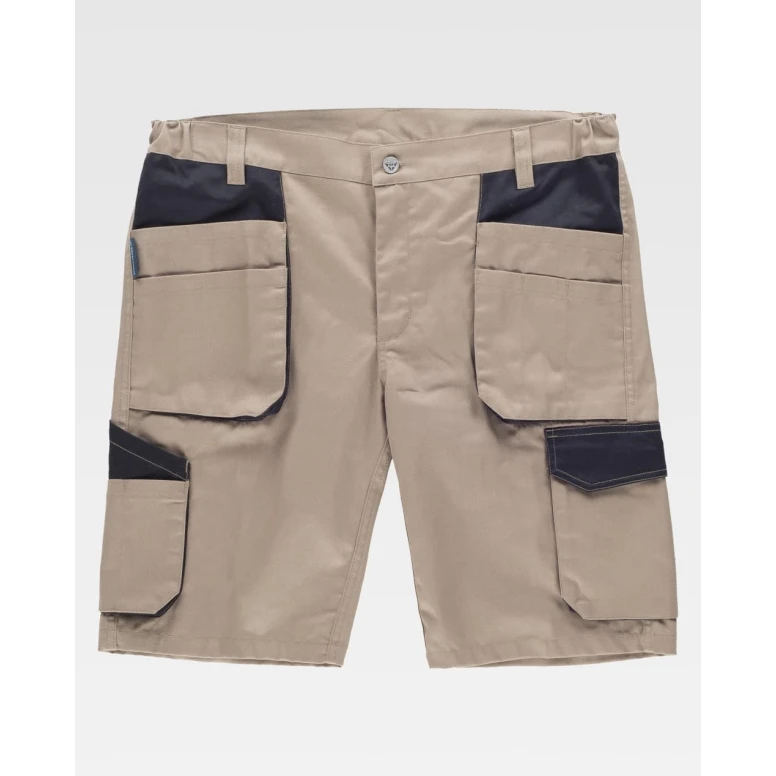 Bermuda de Trabajo Workteam Stretch Multibolsillos WF2617