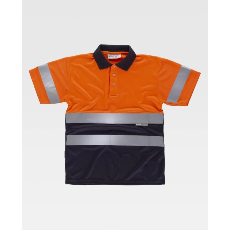 Polo de trabajo Workteam manga corta alta visibilidad C3860