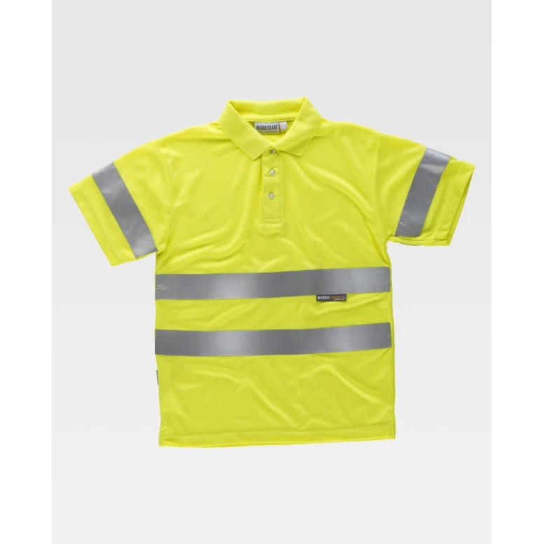 Polo de trabajo Workteam manga corta alta visibilidad C3880