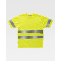 Camiseta de Trabajo Manga Corta Alta Visibilidad Workteam C3945