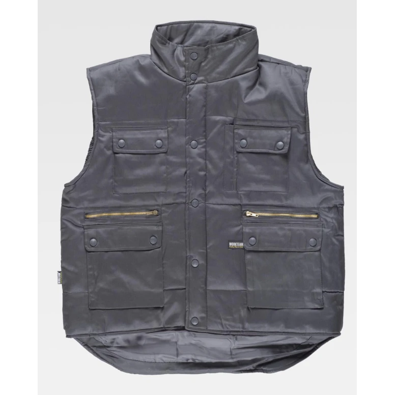 Chaleco de Trabajo Acolchado Multibolsillos Workteam S3209