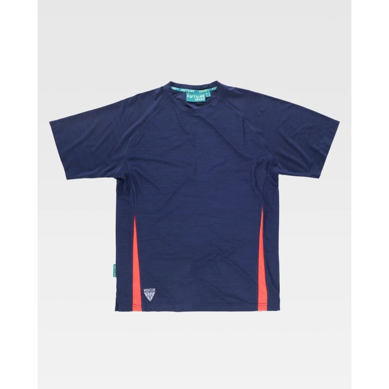 Camiseta de Trabajo Workteam Manga Corta Bicolor Elástica WF2716