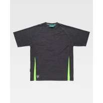 Camiseta de Trabajo Workteam Manga Corta Bicolor Elástica WF2716 2