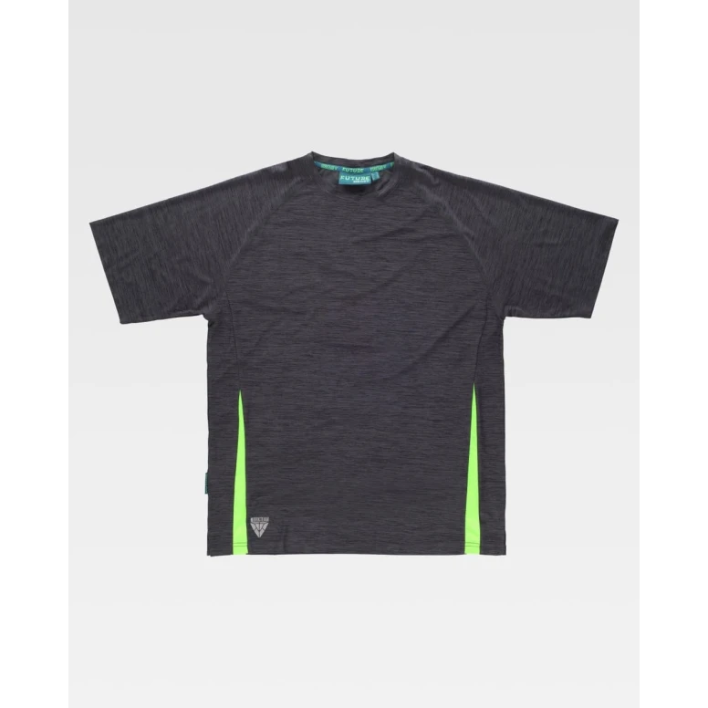 Camiseta de Trabajo Workteam Manga Corta Bicolor Elástica WF2716