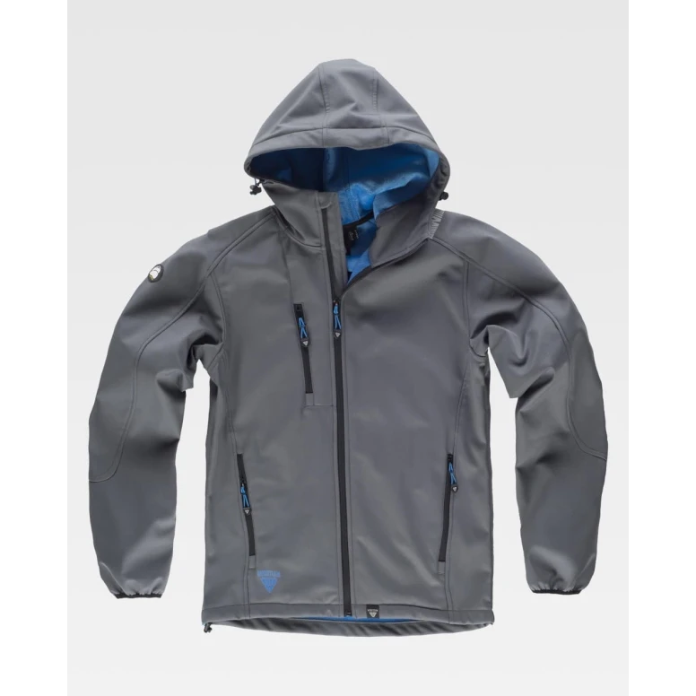 Chaqueta de Trabajo para Hombre con Capucha Workteam Workshell S9499