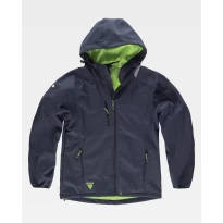 Chaqueta de Trabajo para Hombre con Capucha Workteam Workshell S9499