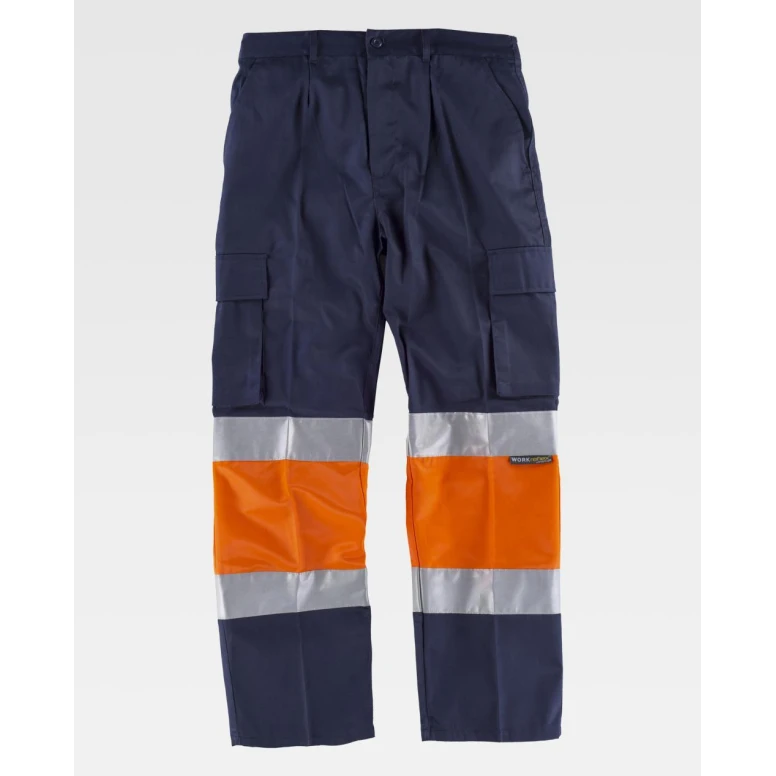 Pantalón de trabajo Workteam Multibolsillos Alta Visibilidad C4018