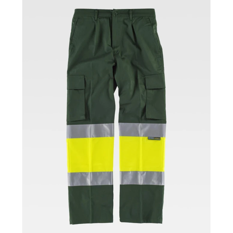 Pantalón de trabajo Workteam Multibolsillos Alta Visibilidad C4018
