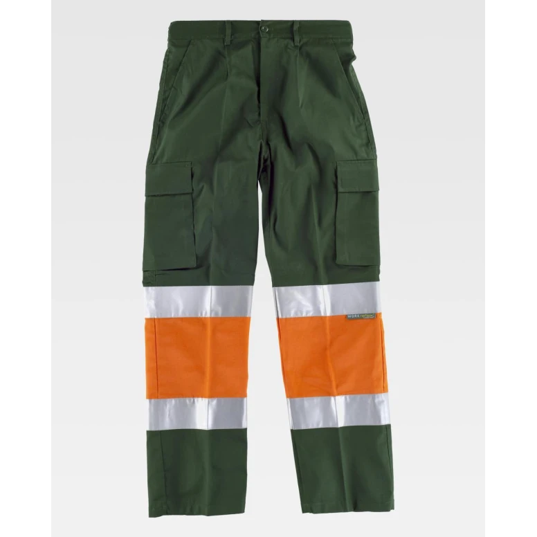 Pantalón de trabajo Workteam Multibolsillos Alta Visibilidad C4018