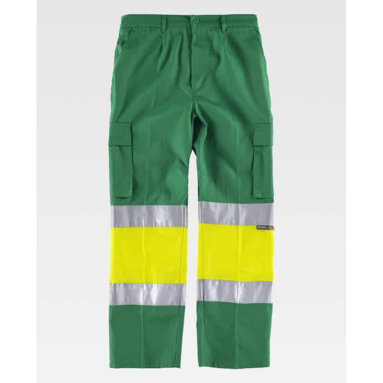 Pantalón de trabajo Workteam Multibolsillos Alta Visibilidad C4018