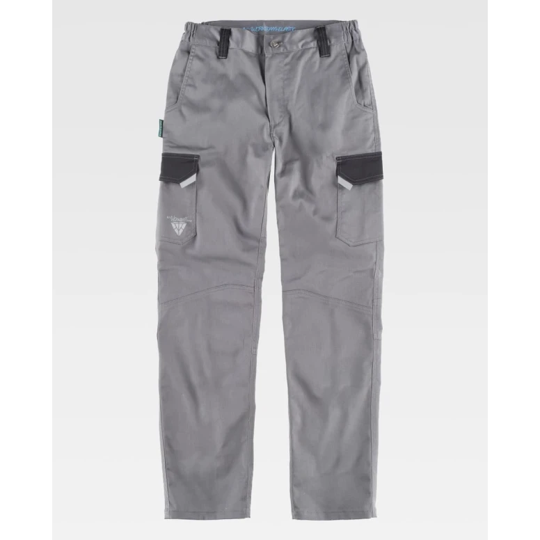 Pantalón de Trabajo Elástico Multibolsillos Workteam WF2855