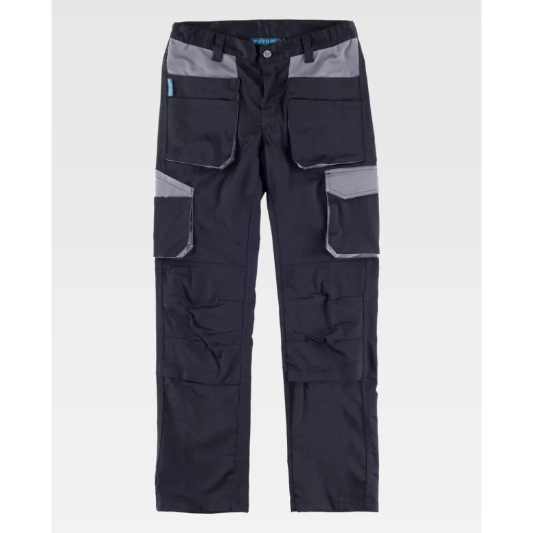 Pantalón de Trabajo Multibolsillos Elástico Workteam WF2650