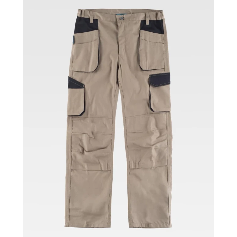 Pantalón de Trabajo Multibolsillos Elástico Workteam WF2650