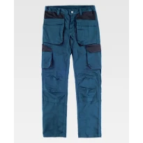 Pantalón de Trabajo Multibolsillos Elástico Workteam WF2650