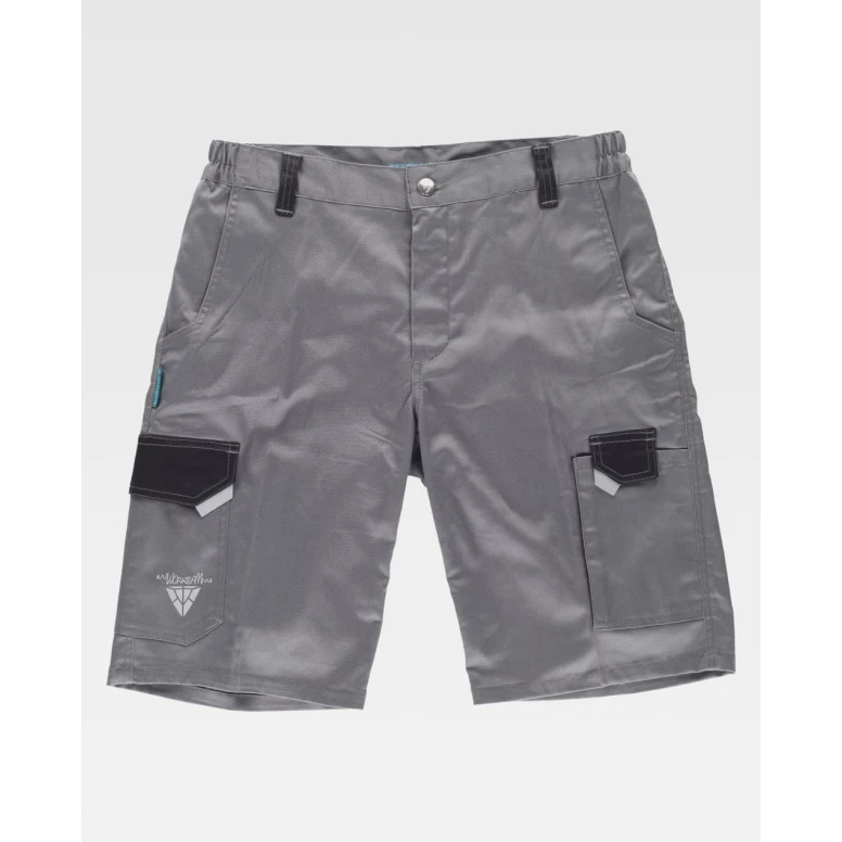 Bermuda de Trabajo Workteam Stretch Multibolsillos WF2817