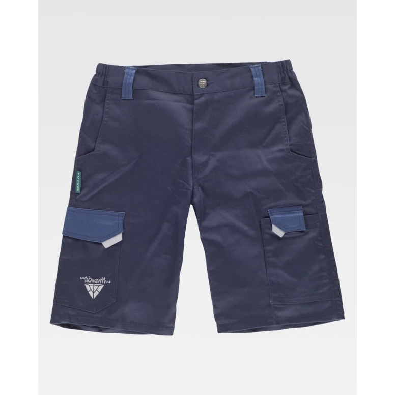 Bermuda de Trabajo Workteam Stretch Multibolsillos WF2817