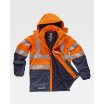 Chaqueta de Trabajo Workteam Ignífuga, Antiestática y de Alta Visibilidad B3795