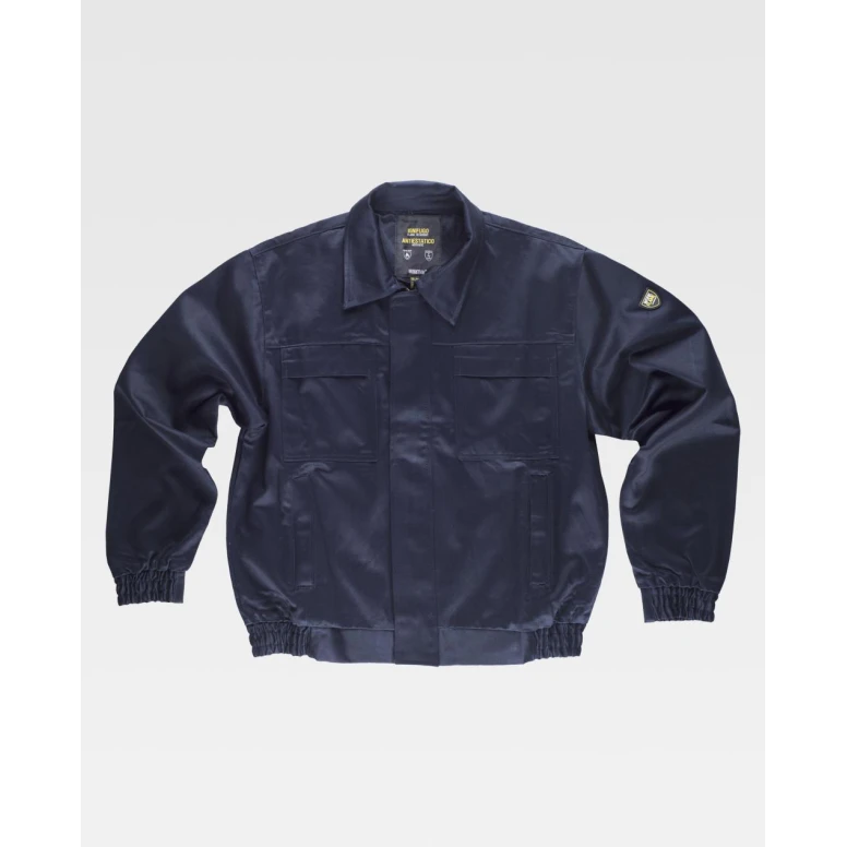 Chaqueta de Trabajo Workteam Multibolsillos Ignífuga y Antiestática B1193