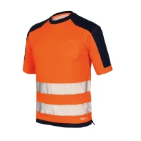 Camiseta Alta Visibilidad con bandas segmentadas termoselladas Issa Line HV 08186N