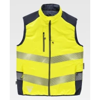 Chaleco de Trabajo Reversible Alta Visibilidad Acolchado Workteam C8250