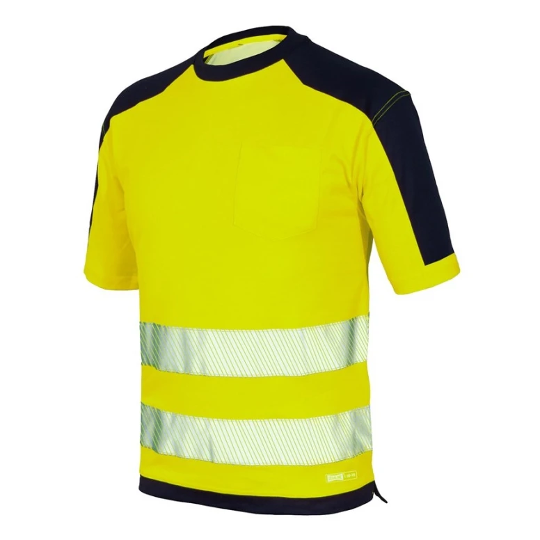 Camiseta Alta Visibilidad con bandas segmentadas termoselladas Issa Line HV 08186N