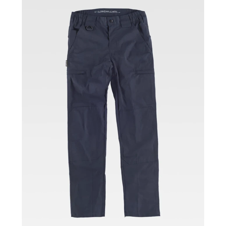 Pantalón de Trabajo Slim Elástico Multibolsillos Workteam B4033