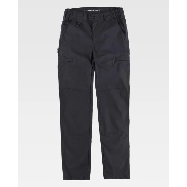 Pantalón de Trabajo Slim Elástico Multibolsillos Workteam B4033