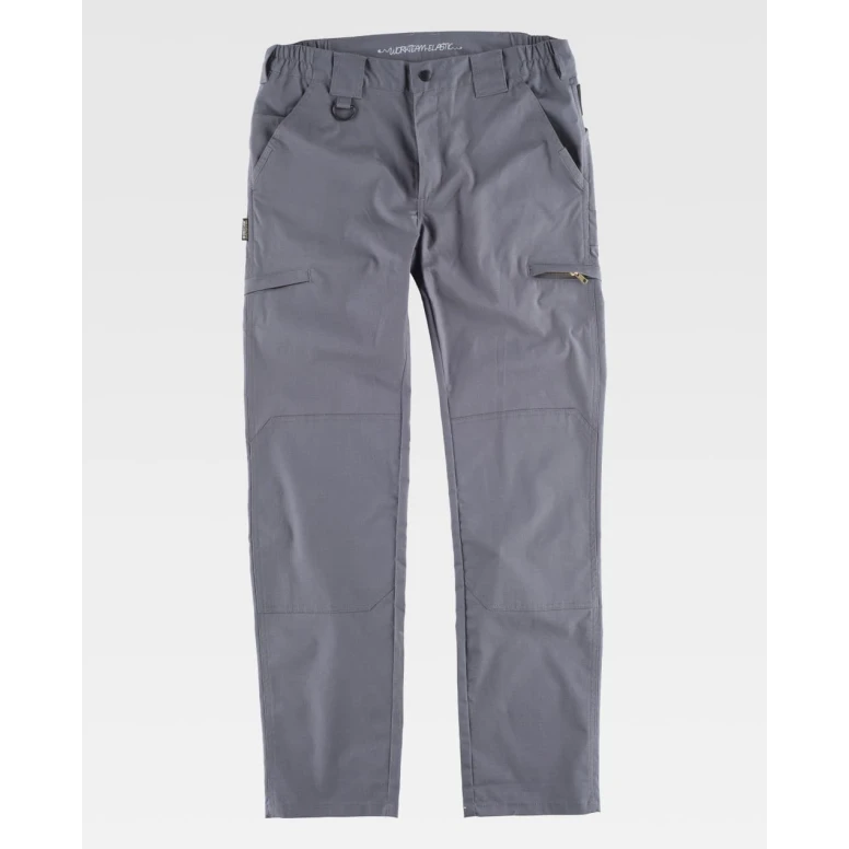 Pantalón de Trabajo Slim Elástico Multibolsillos Workteam B4033