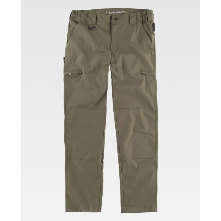 Pantalón de Trabajo Slim Elástico Multibolsillos Workteam B4033