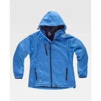 Chaqueta de Trabajo para Mujer Workteam Workshell Multibolsillos con Capucha S9494