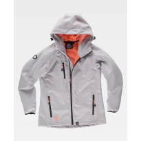 Chaqueta de Trabajo para Mujer Workteam Workshell Multibolsillos con Capucha S9494