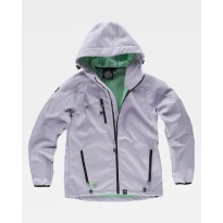 Chaqueta de Trabajo para Mujer Workteam Workshell Multibolsillos con Capucha S9494