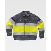 Chaqueta de Trabajo Workteam Multibolsillos Alta Visibilidad C4110
