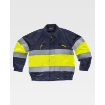 Chaqueta de Trabajo Workteam Multibolsillos Alta Visibilidad C4110
