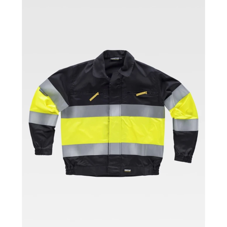 Chaqueta de Trabajo Workteam Multibolsillos Alta Visibilidad C4110