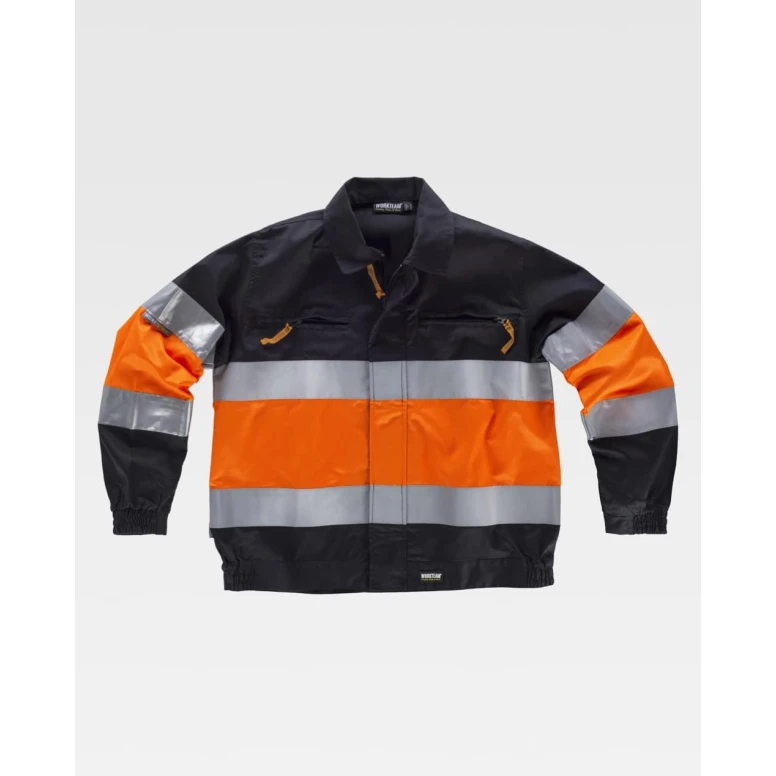 Chaqueta de Trabajo Workteam Multibolsillos Alta Visibilidad C4110