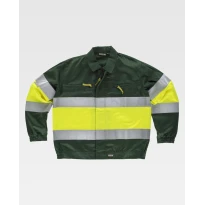 Chaqueta de Trabajo Workteam Multibolsillos Alta Visibilidad C4110
