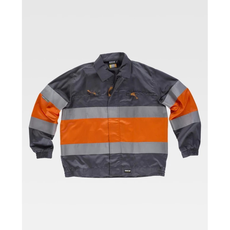 Chaqueta de Trabajo Workteam Multibolsillos Alta Visibilidad C4110