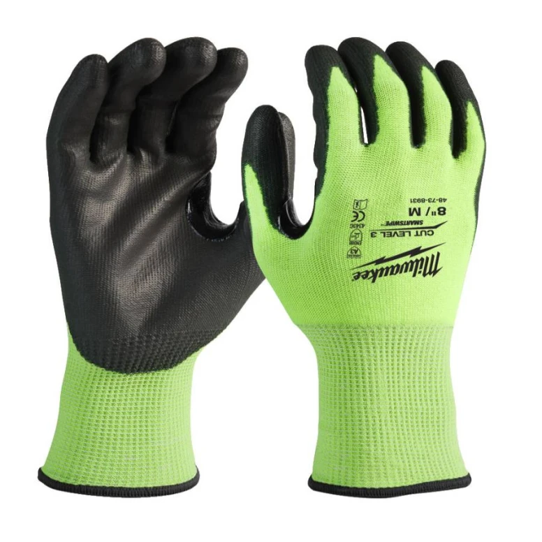 Guantes de trabajo de alta visibilidad Milwaukee Hi-vis Cut C 4932479721