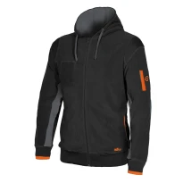 Sudadera de trabajo en micropolar con capucha ISSA LINE - 04807 Ortigara