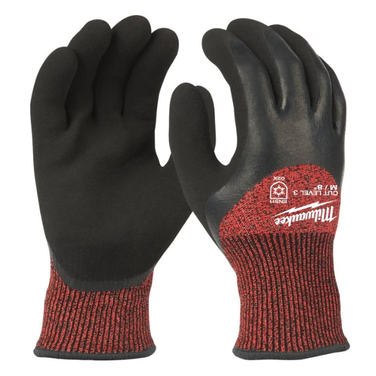 Guantes de Trabajo Recubiertos en Látex Stretch Milwaukee Winter Cut 4932471347
