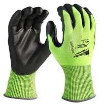 Guantes de Trabajo Milwaukee Alta Visibilidad Hi-vis Corte D 4932479926